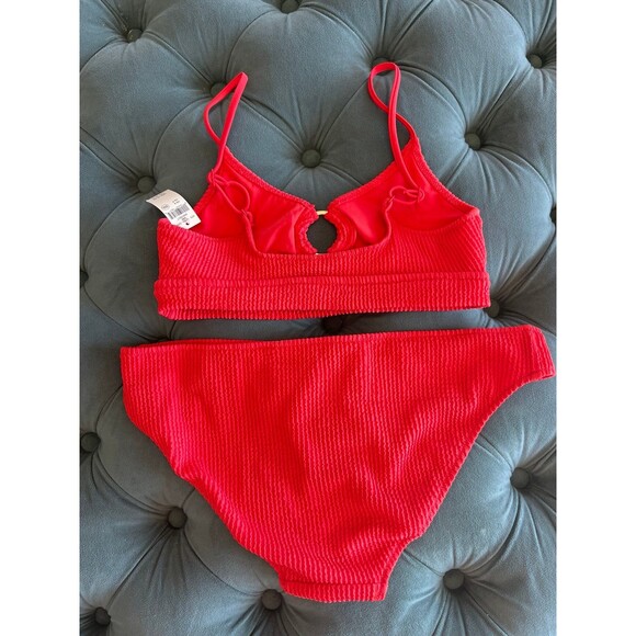 NWT Aerie 2 Piece Bikini Swimsuit Top Small Bottoms Large - Picture 4 of 5